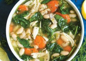 Κοτόσουπα με φασόλια (3 μονάδες)