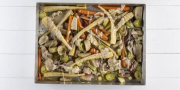 Ψητά λαχανικά με σος ταχίνι(2 μονάδες)